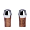 Clive Wood Shop Accessories Wood Joysticks With Chrome (Set Of 2)